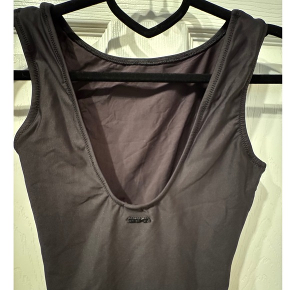 SKIMS High Neck One Piece‎ Swimsuit Low Back High Cut Leg Onyx S - Picture 10 of 10